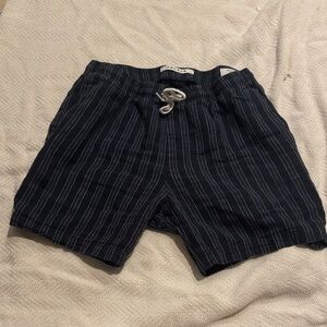 PacSun Unisex Navy Stripe Shorts, Size Small